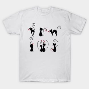 Love Cat Silhouettes T-Shirt